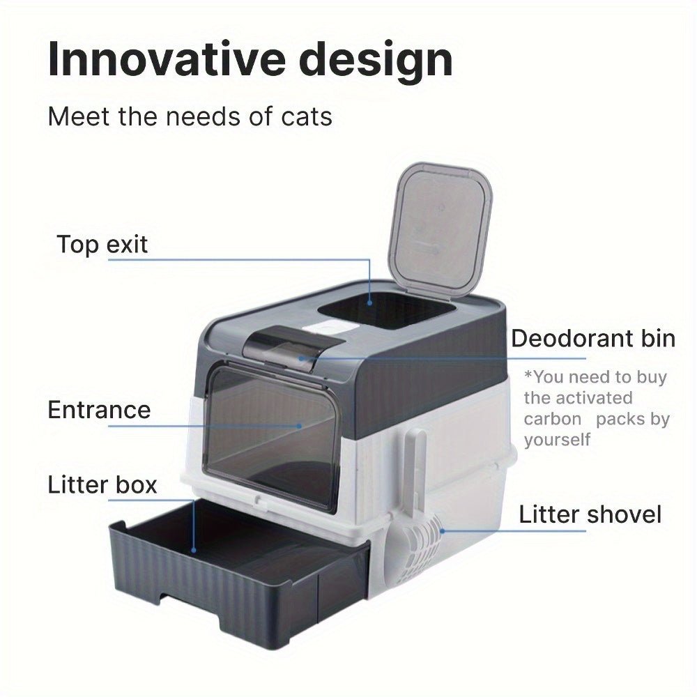 NNETM Extra Large Cat Litter Box Dual Entry
