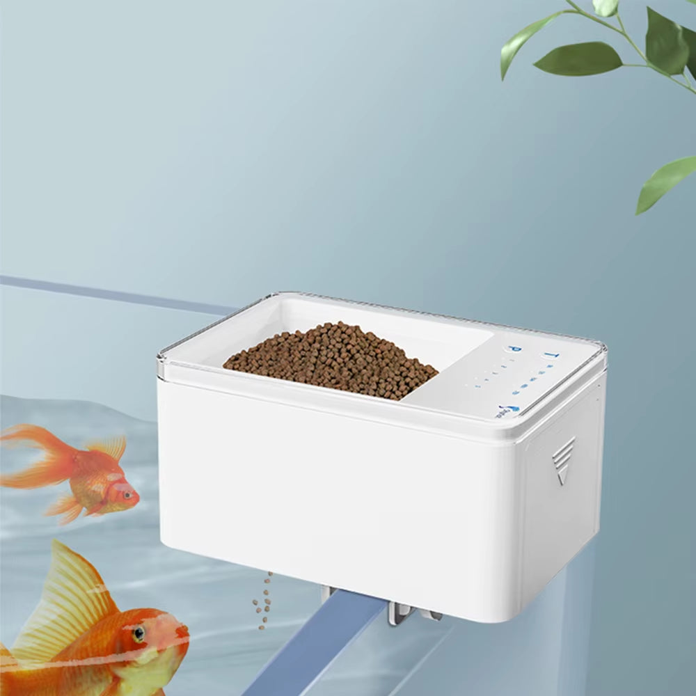 Small Fish Automatic Feeder Smart Fish Feeder Timing Quantitative Fish Tank Accessories Guppy Food Dispenser for Ornamental Fish