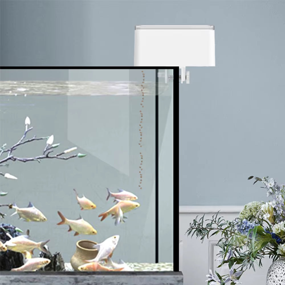 Small Fish Automatic Feeder Smart Fish Feeder Timing Quantitative Fish Tank Accessories Guppy Food Dispenser for Ornamental Fish