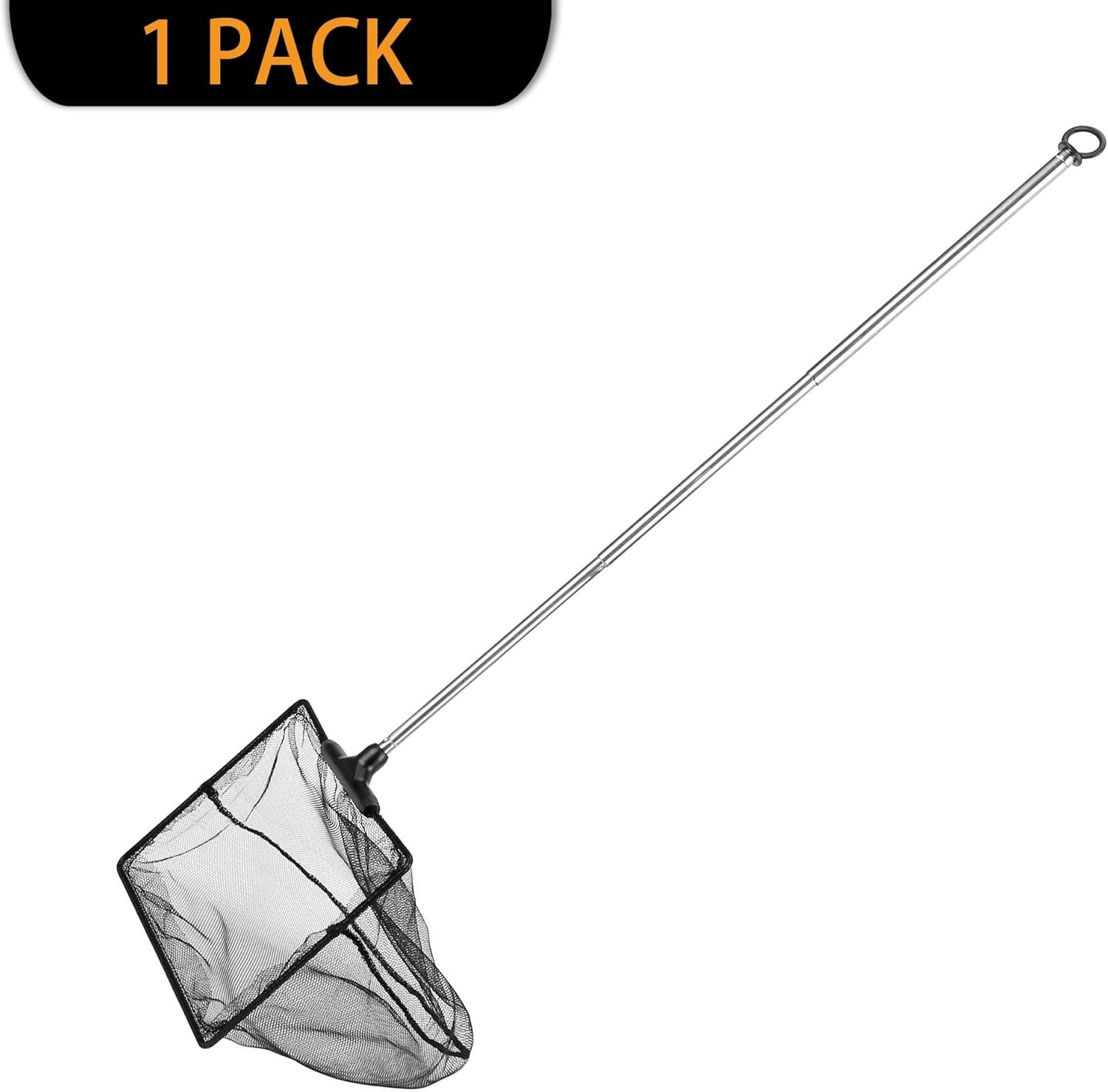 Aquarium Net with Extendable Stainless Steel Long Handle, Fine Mesh for Fish Tank